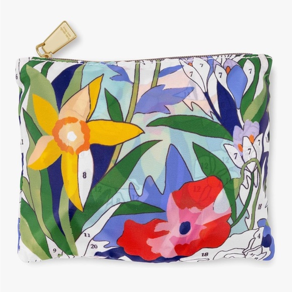 🆕 Kate Spade Paint by Numbers Floral Reusable Shopper Tote - Picture 5 of 6